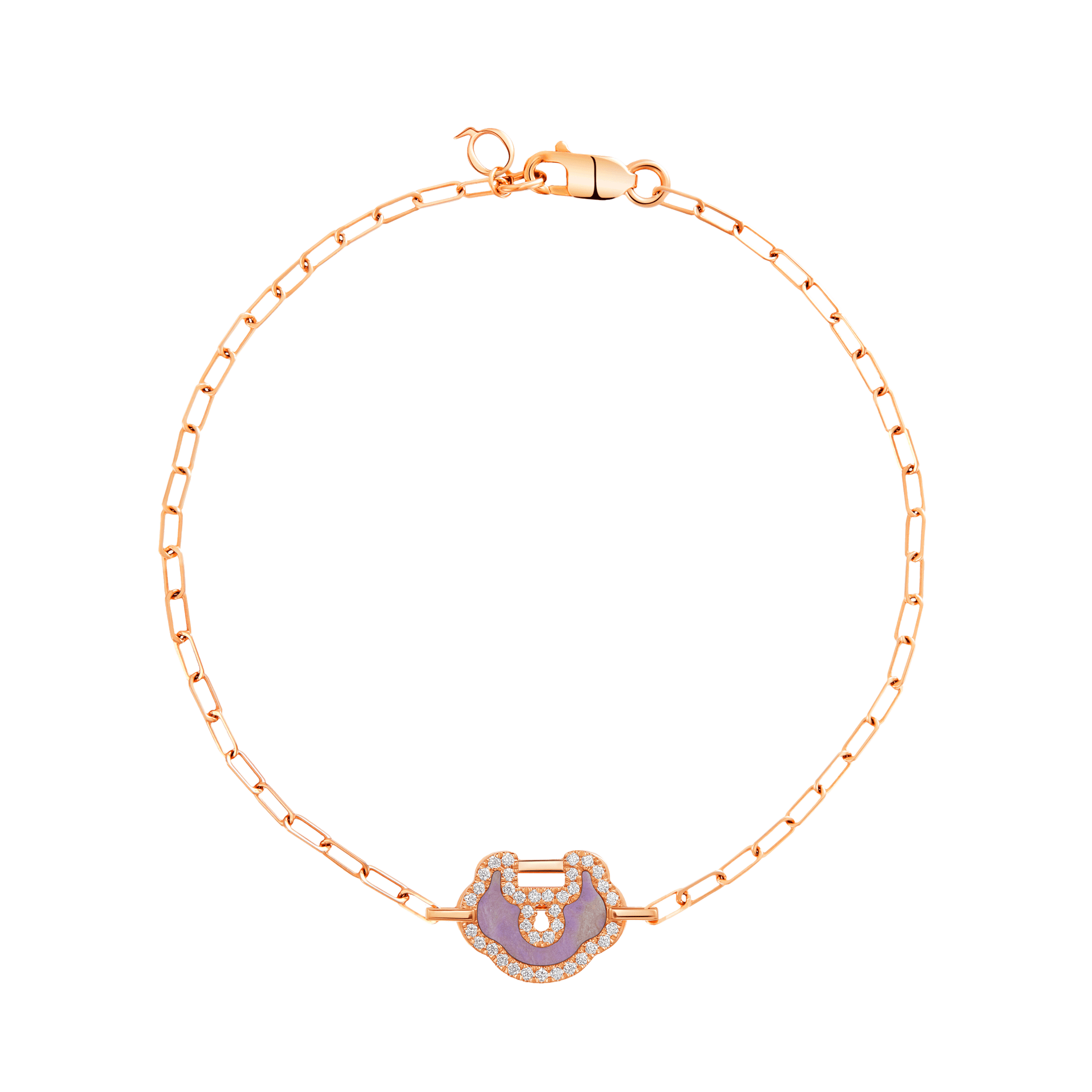 YLB40ABRGPJ | Qeelin Yu Yi small bracelet in 18K rose gold set