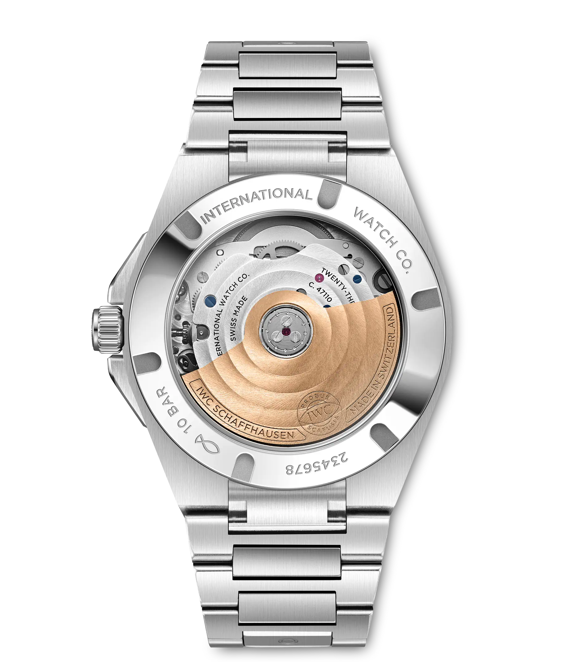 Back View Of IWC Ingenieur Automatic 35 Watch.