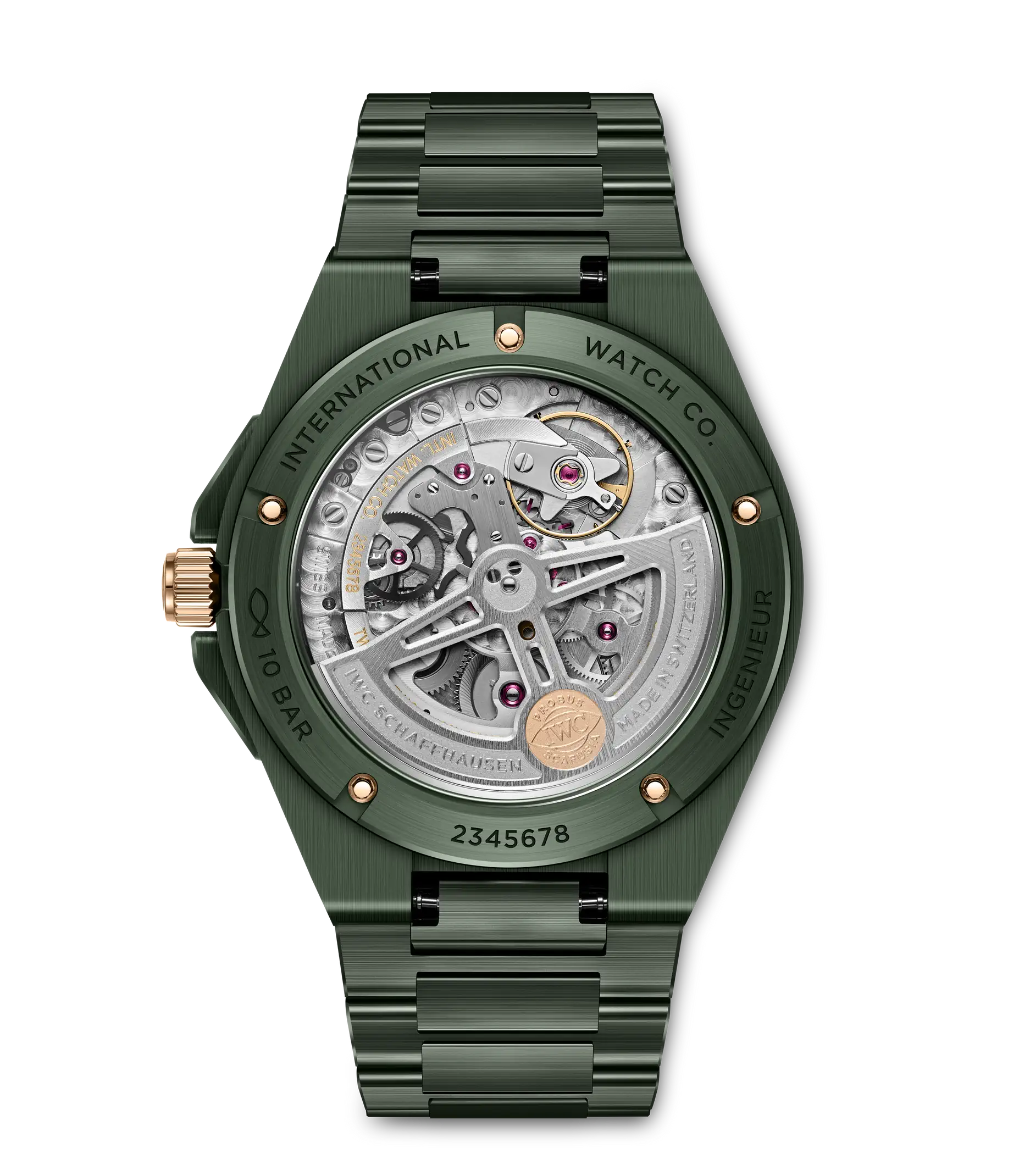 Back View Of IWC Ingenieur Automatic 42 Watch.