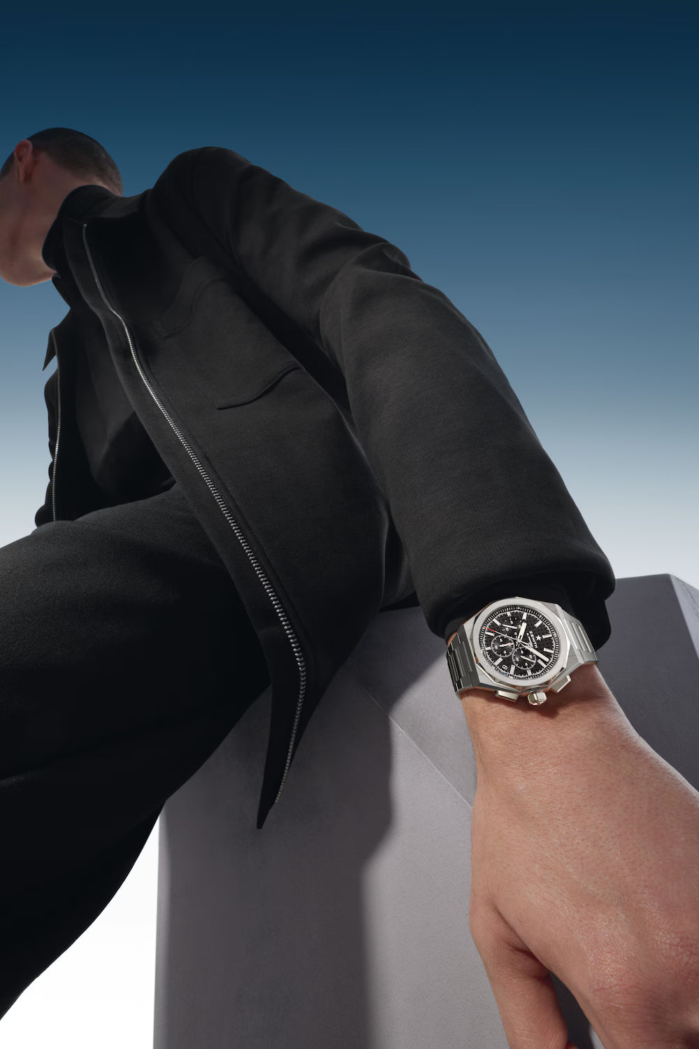 Zenith Defy Skyline Chronograph Black 42mm 03.9500.3600/21.I001 model wrist shot 3