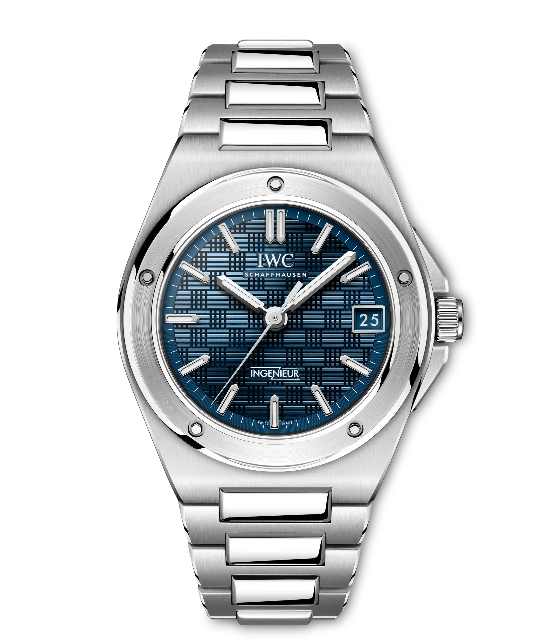 Front View Of IWC Ingenieur Automatic 35 Watch.