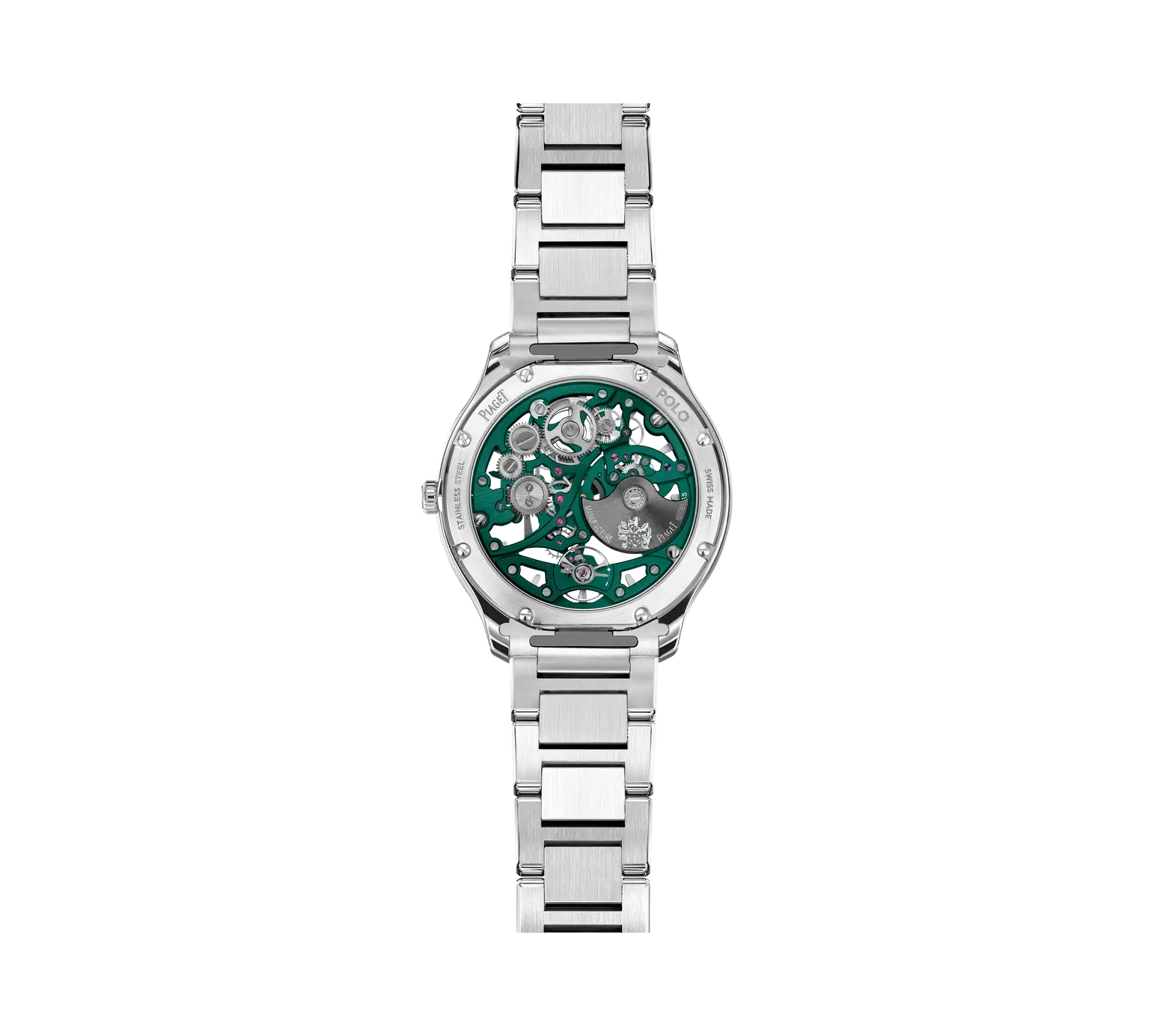 Back View Of Piaget Polo Skeleton Watch.