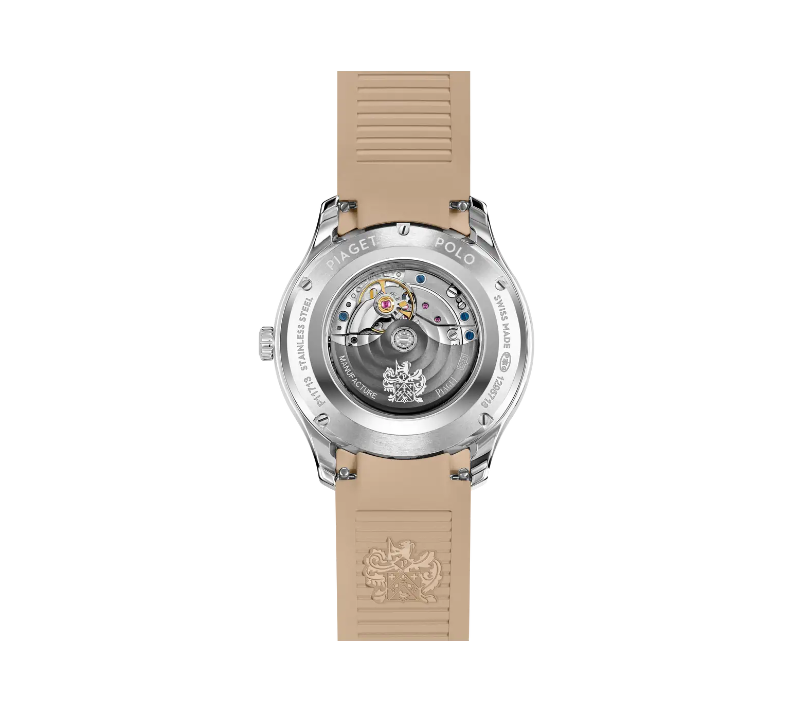 Back View Of Piaget Polo Signature Date Watch.