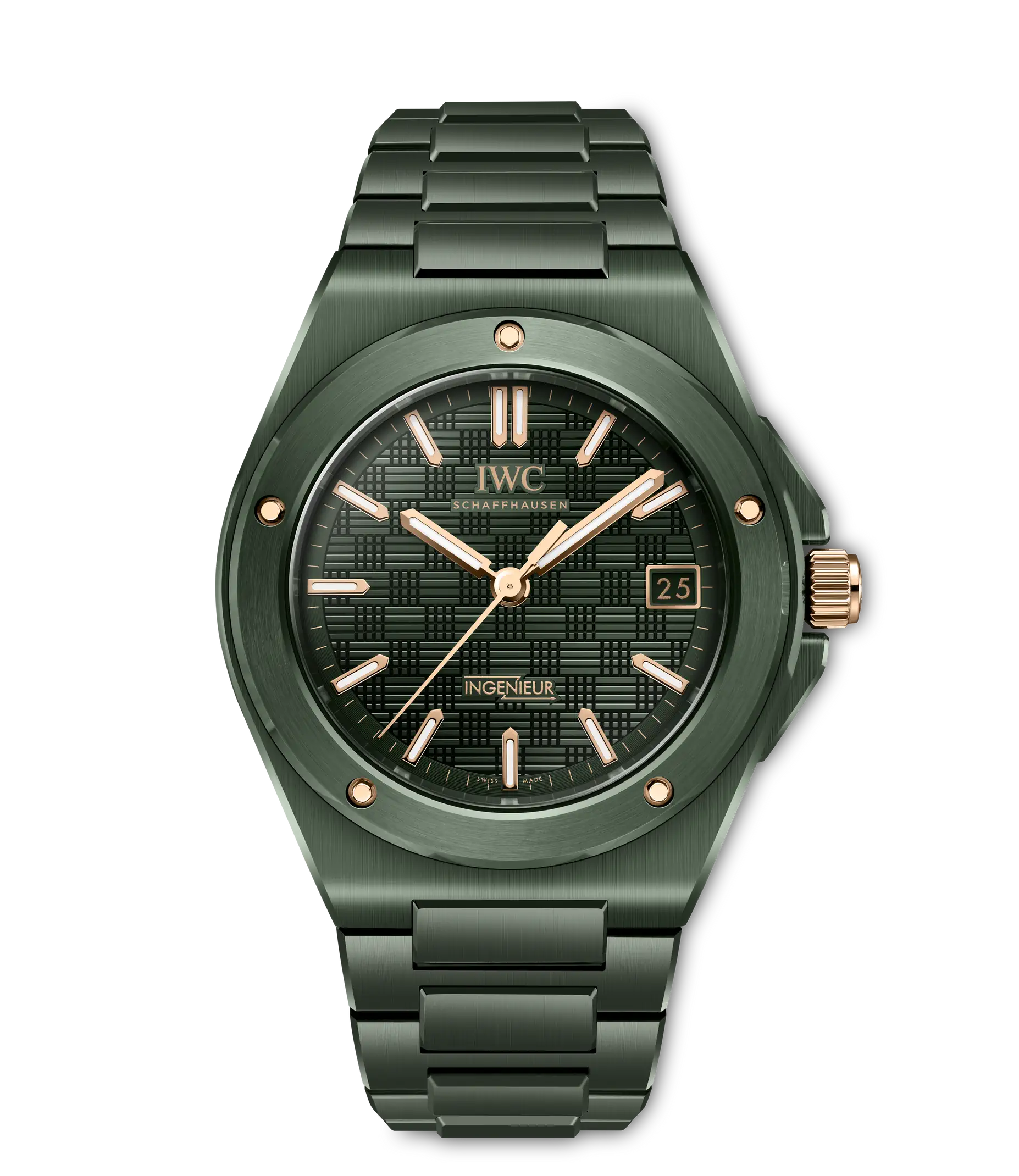 Front View Of IWC Ingenieur Automatic 42 Watch.