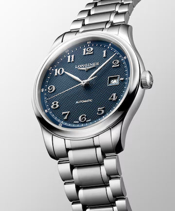Side view of Longines Master Collection Automatic Blue Dial L29504936