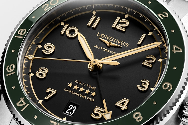 Longines Spirit Zulu Time Anthracite Dial 39mm L38024636