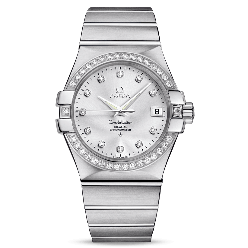 omega constellation axial automatic with diamond 123.25.38.21.52.001 Omega Constellation main image 2
