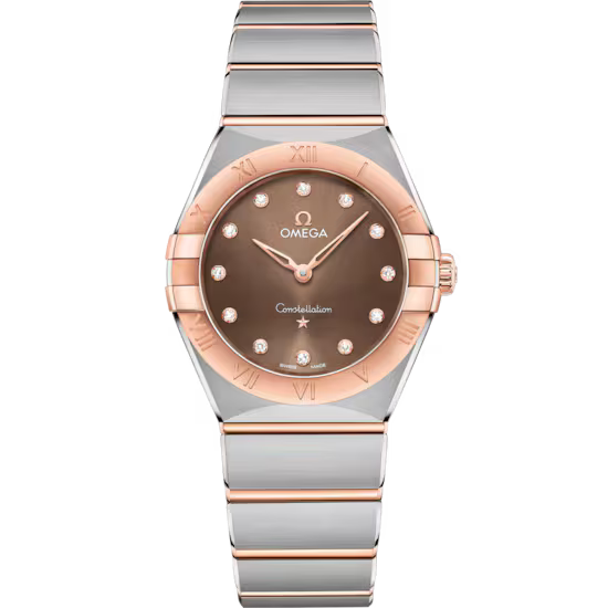 Omega Constellation 28 mm, steel ‑ Sedna™ gold on steel 131.20.28.60.63.001