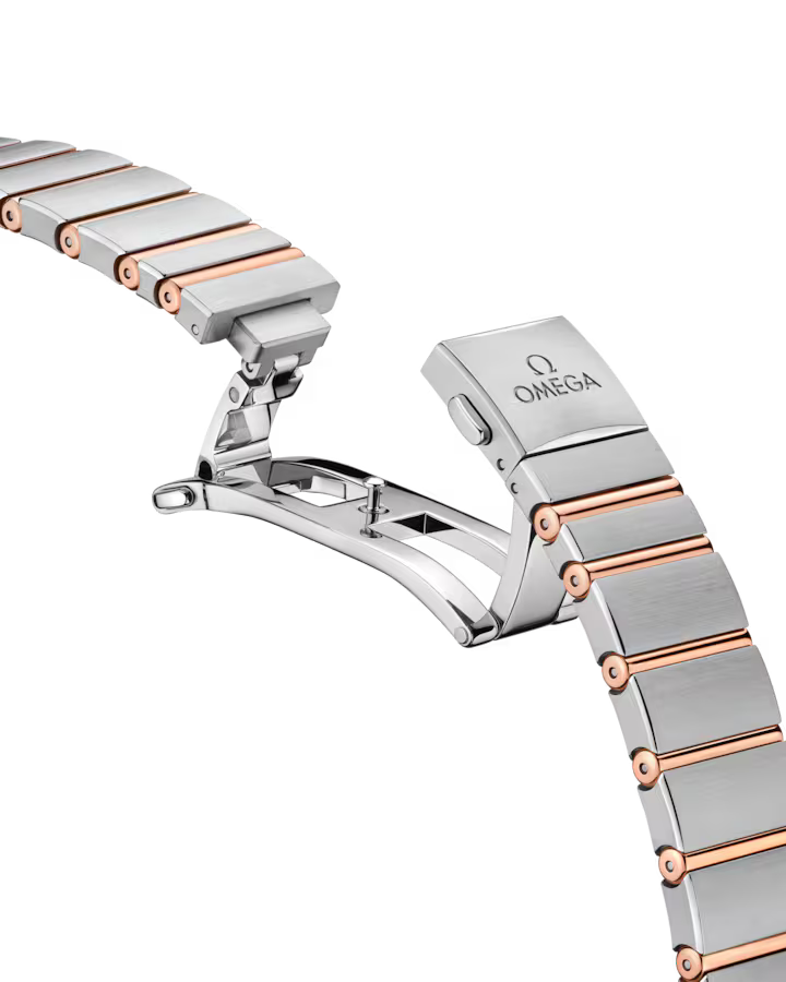 Omega Constellation 28 mm, steel ‑ Sedna™ gold on steel 131.20.28.60.63.001