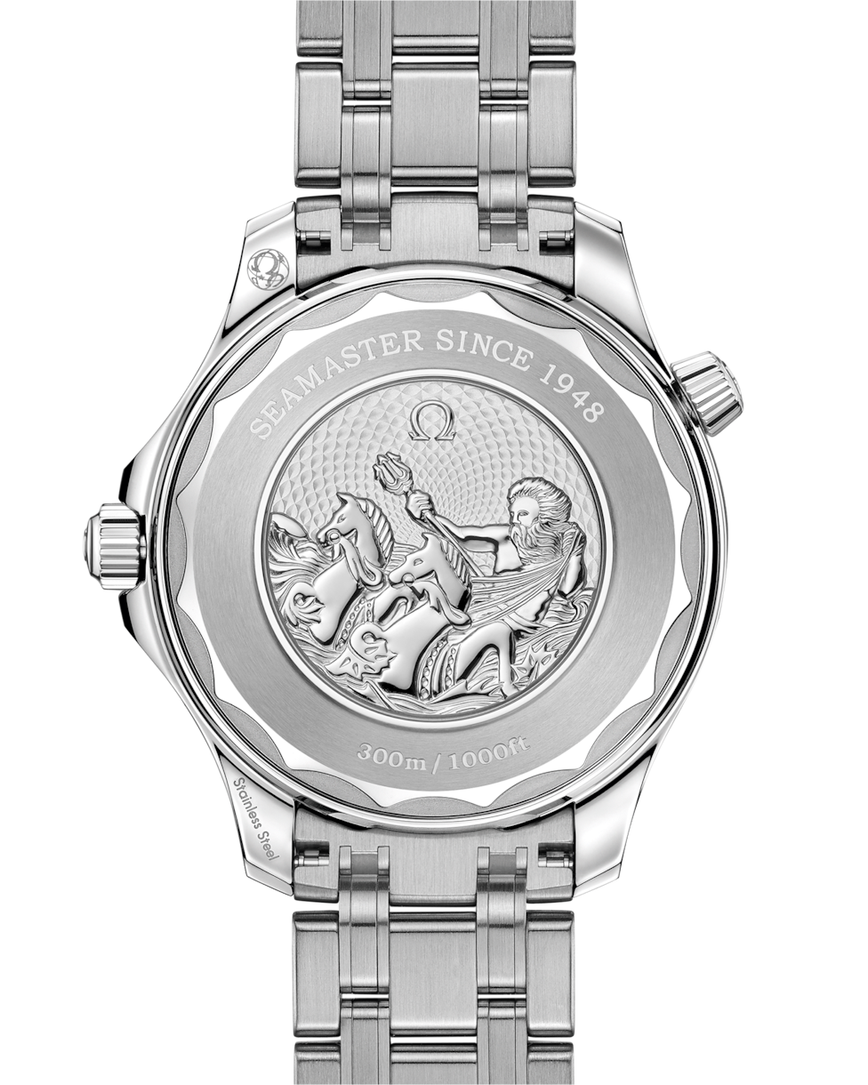 Omega Seamaster Diver 300M 42mm Summer Blue 21030422003003 caseback