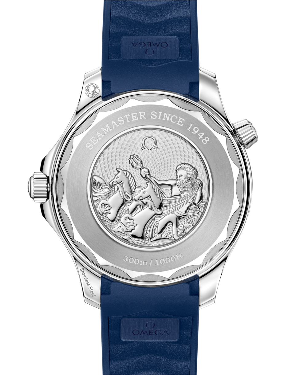 Omega Seamaster Diver 300M Summer Blue 210.32.42.20.03.002 caseback