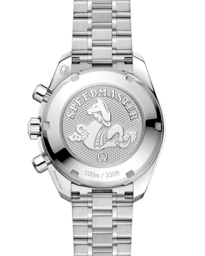 Back view of Omega Speedmaster 38 Co-Axial Chronometer Chronograph 38mm Watch - 324.15.38.50.05.001