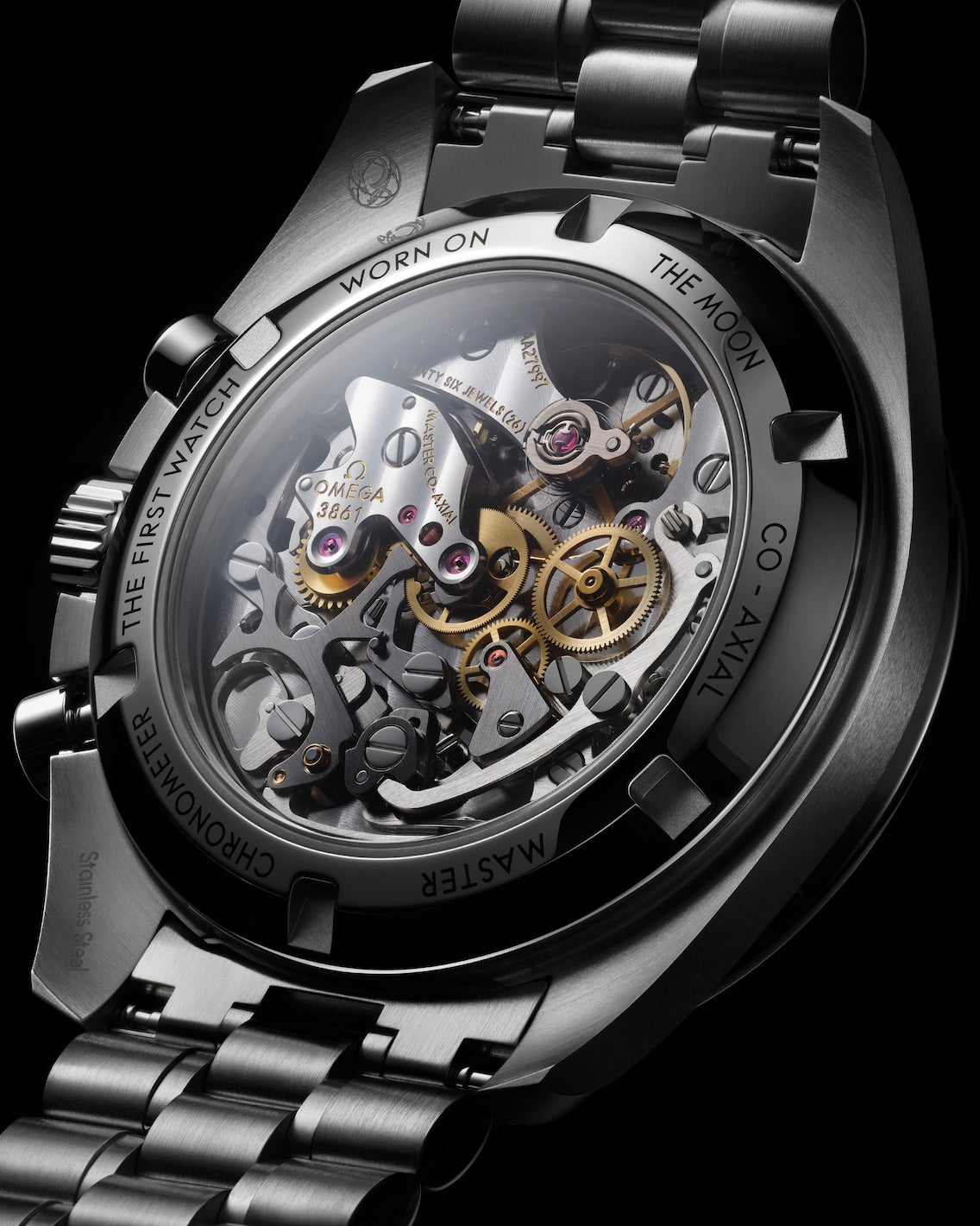 OMEGA Speedmaster Professional Moonwatch "Reverse Panda" caseback 2