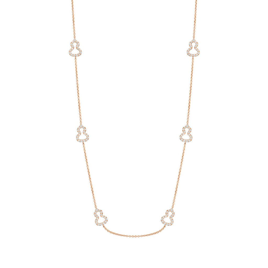 Qeelin Wulu Sautoir Necklace in 18K Rose Gold