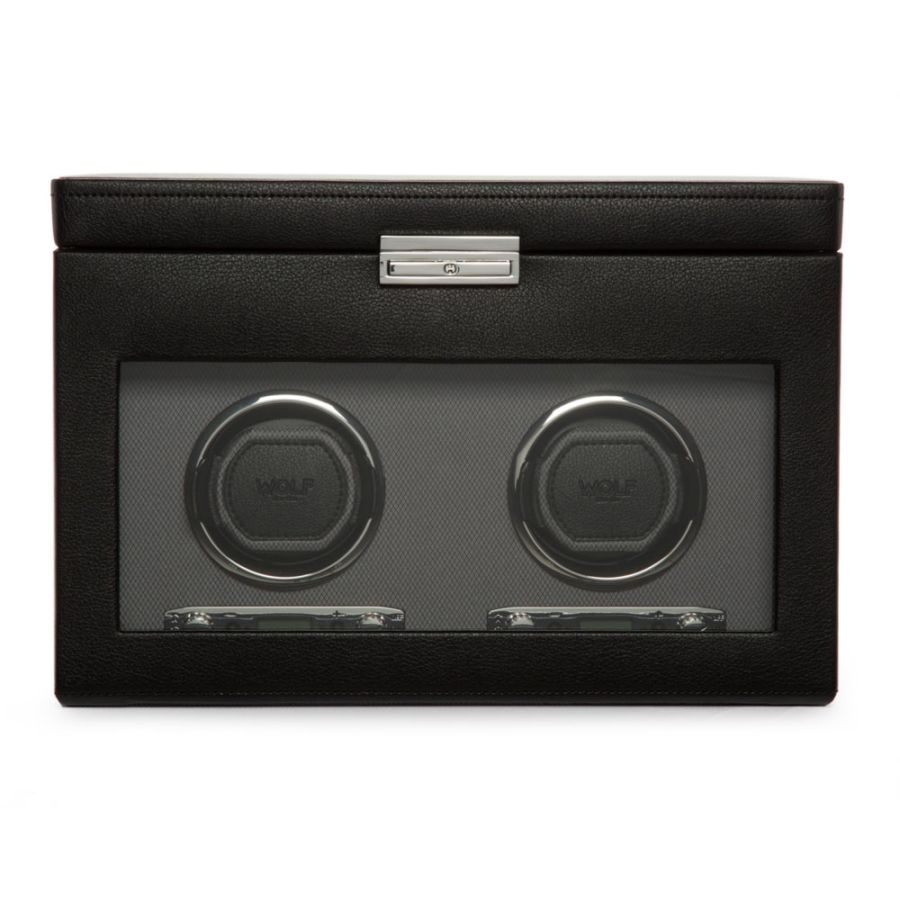 Wolf 1834 Viceroy Double Watch Winder with Storage 456202
