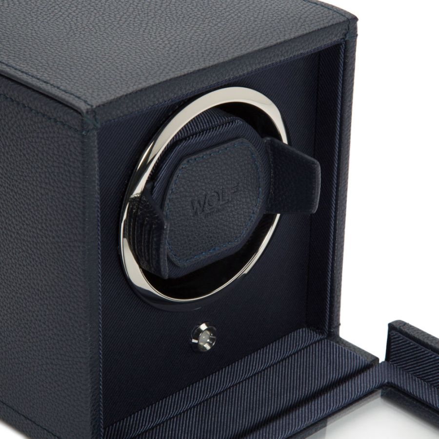 Close view of Wolf 1834 Cub Single Watch Winder with Cover 461117