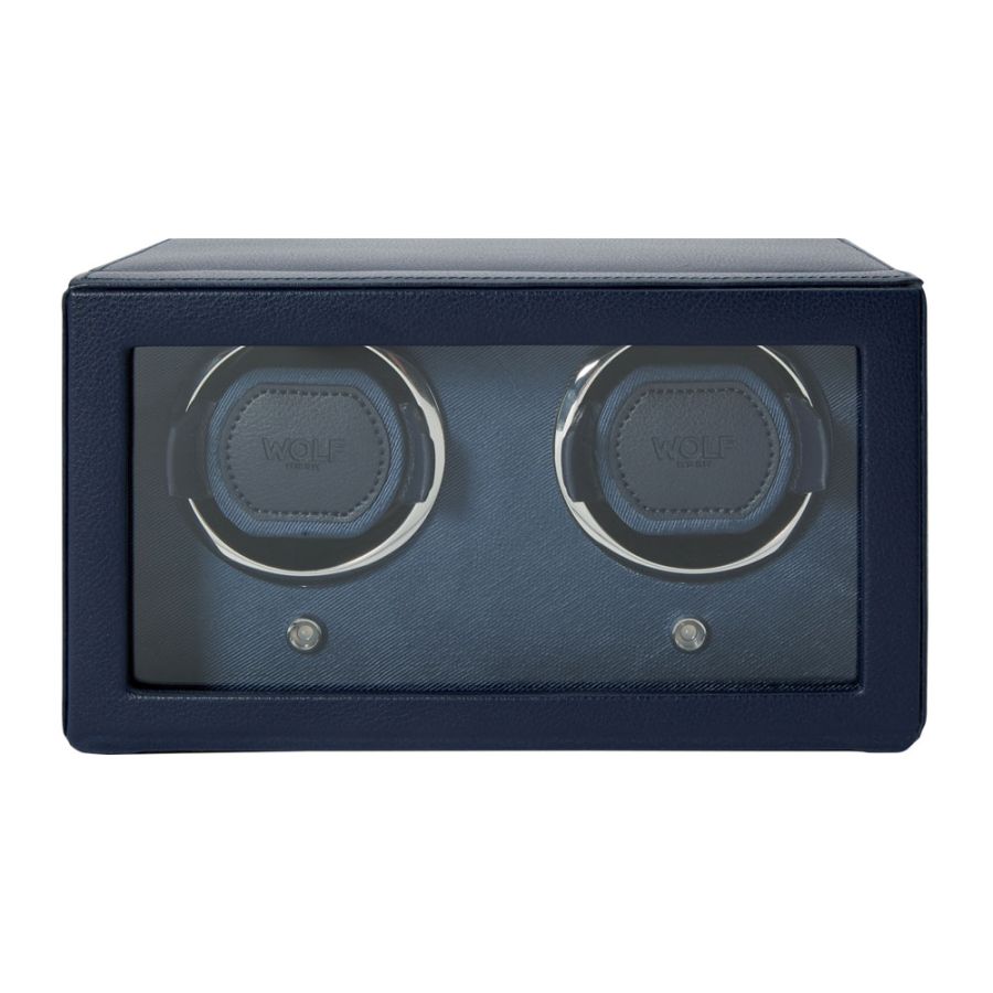 Front view of Wolf 1834 Cub Double Watch Winder with Cover 461217