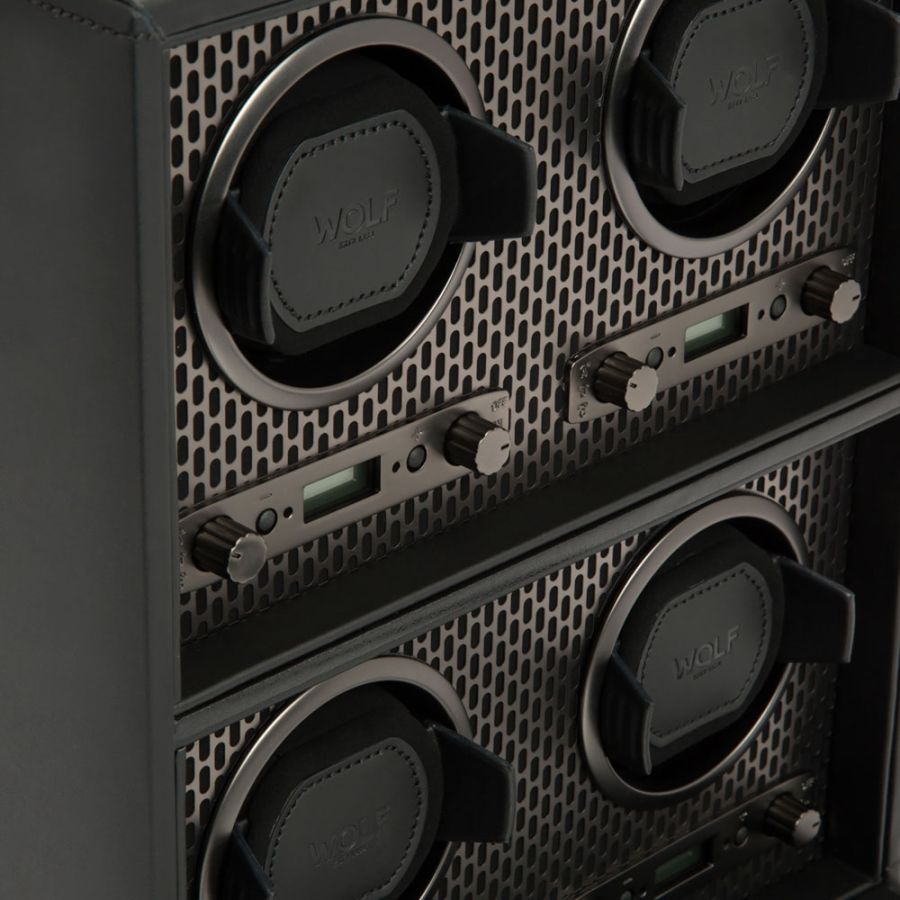 Closer view of Wolf 1834 Axis 4 Piece Watch Winder 469503