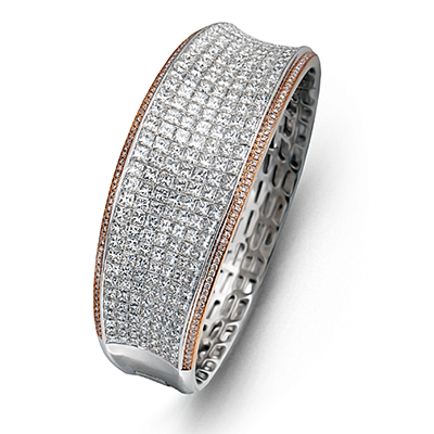 Simon G. Simon-set Bangle in 18k Gold with Diamonds
