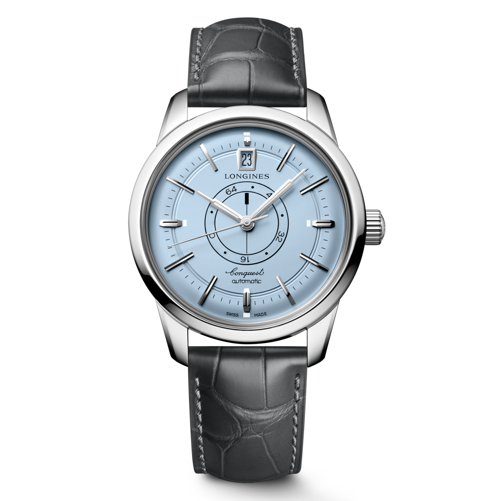 front view of Longines Conquest Heritage Central Power Reserve 38mm L16484922