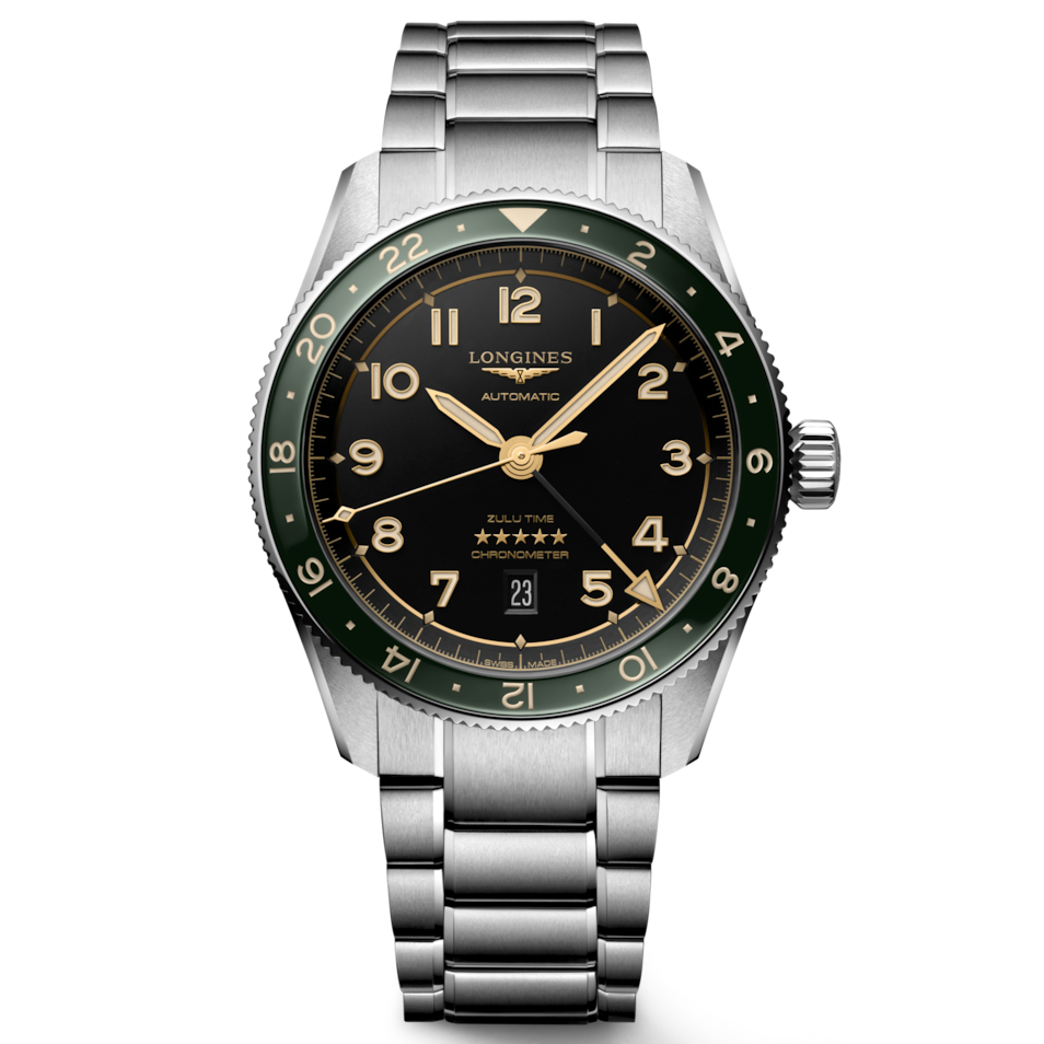L38124636 | Longines Spirit Zulu Time Anthracite Dial Bracelet Watch