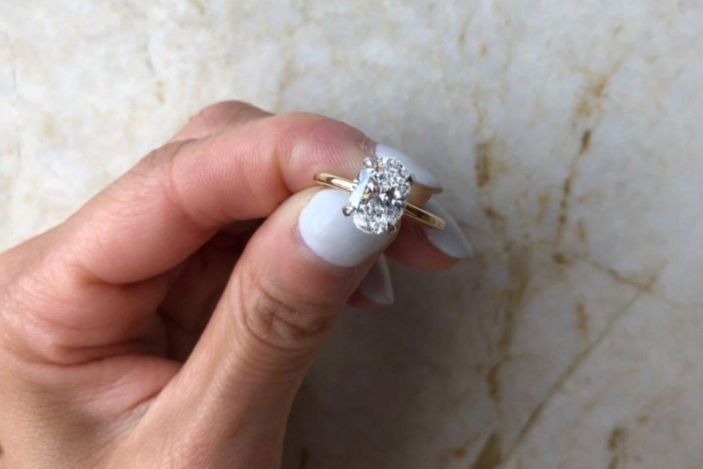 Oval Diamond Engagement Ring