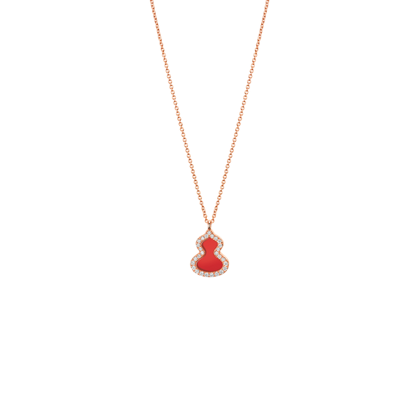 Qeelin Wulu Necklace Red Agate WU-NL0006D-RGDRA WUNPT6DRGRA