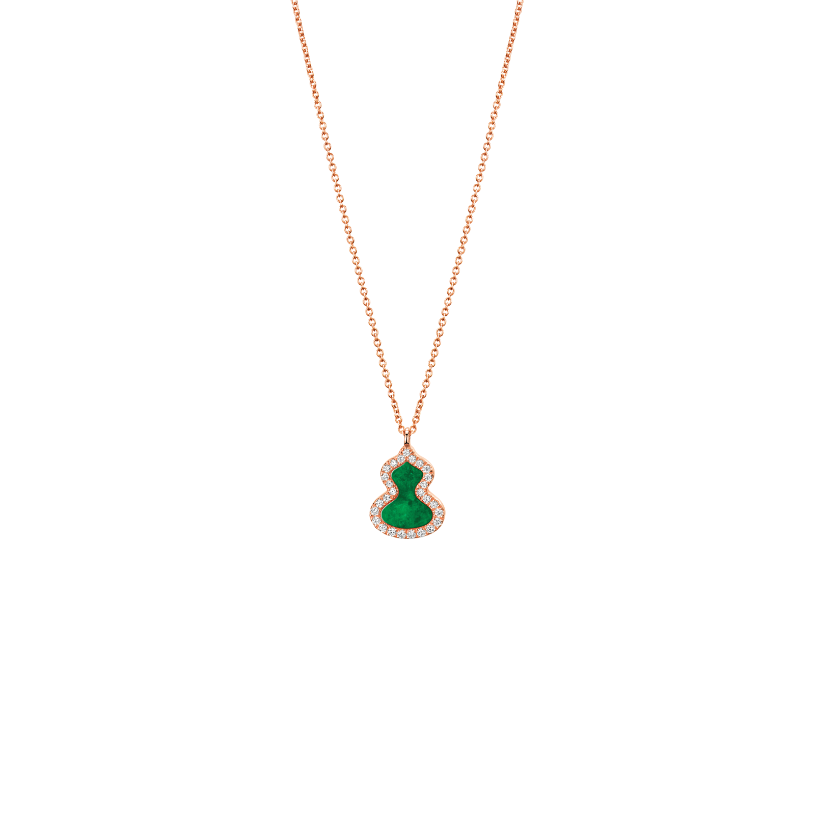 Qeelin Petite Wulu Necklace Jade WU-NL0006C-RGDGJE WUNPT6DRGJE