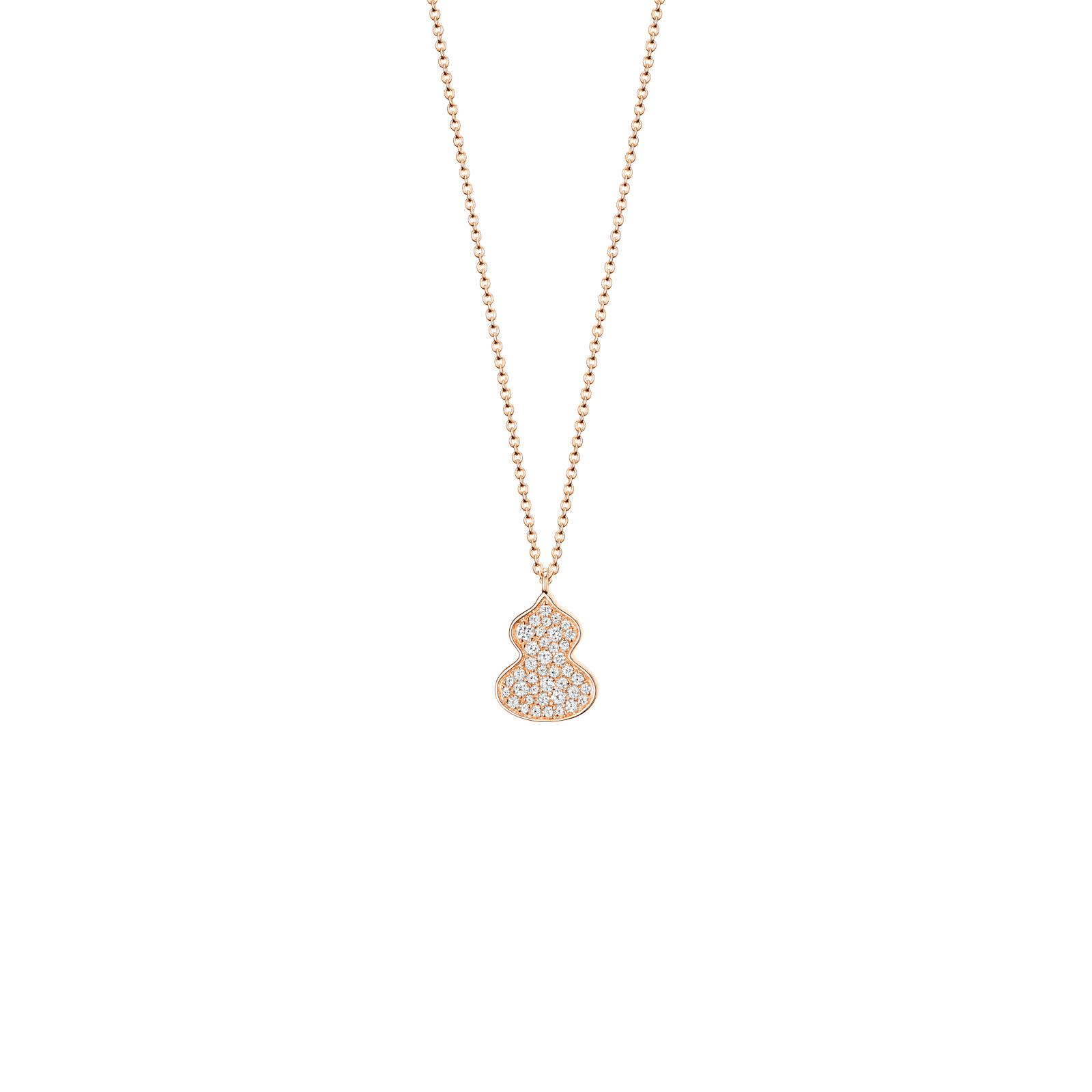 Qeelin Petite Wulu Necklace Diamonds WU-NL0018B-RGD WUNPT18RGDI