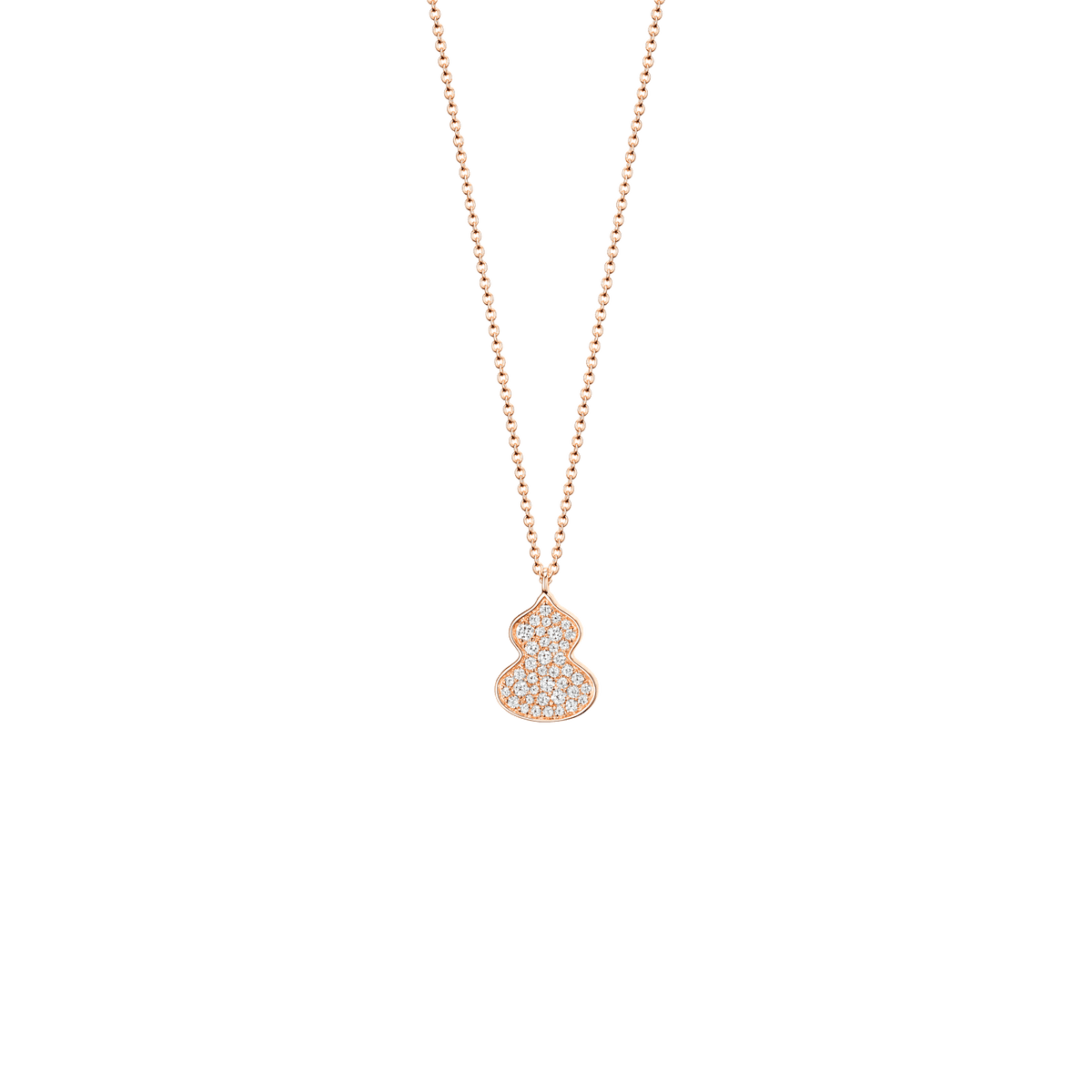 Qeelin Petite Wulu Necklace Diamonds WU-NL0018B-RGD WUNPT18RGDI