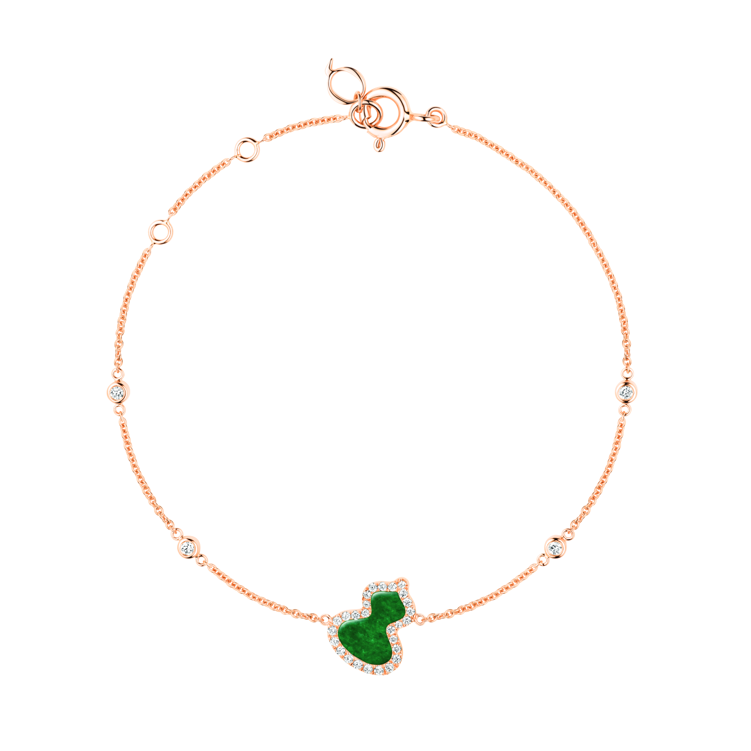 Qeelin Petite Wulu Bracelet Jade WU-BR0016B-RGDGJE WUBPT16RGJE