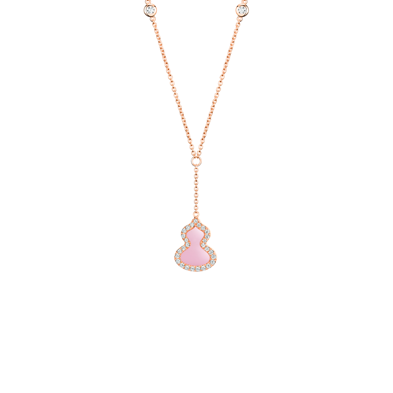 Qeelin Wulu Necklace Pink Opal WU-NL0009D-RGDPO WUNPT9DRGPO