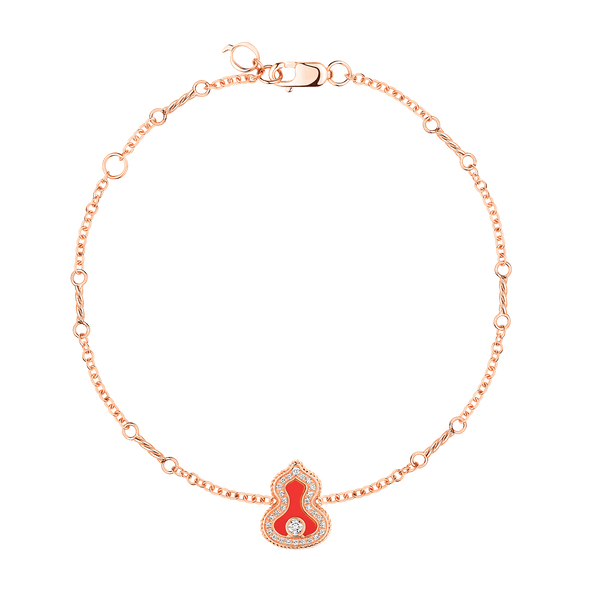 Qeelin Wulu Bracelet Red Agate and Diamonds WU-040-LGBL-RGDRA WLB40AKRGRA