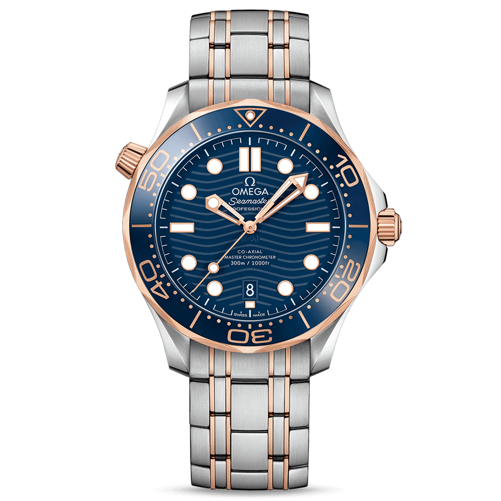 Omega Diver 300M Co-Axial Master Chronometer 42 mm Sedna Gold & Steel