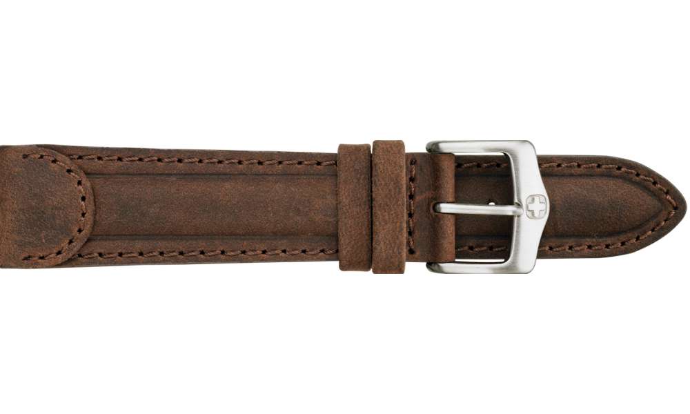 Tab End Leather Watch Strap Brown