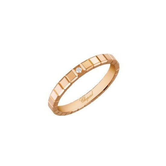 Ice Cube Pure Rose Gold Ring 827702-5229