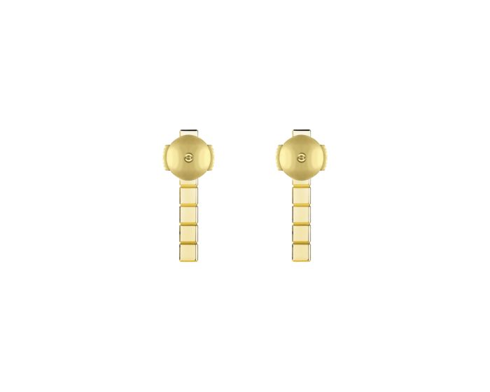 Ice Cube Pure Half-Set Yellow Gold Earrings 837702-0002
