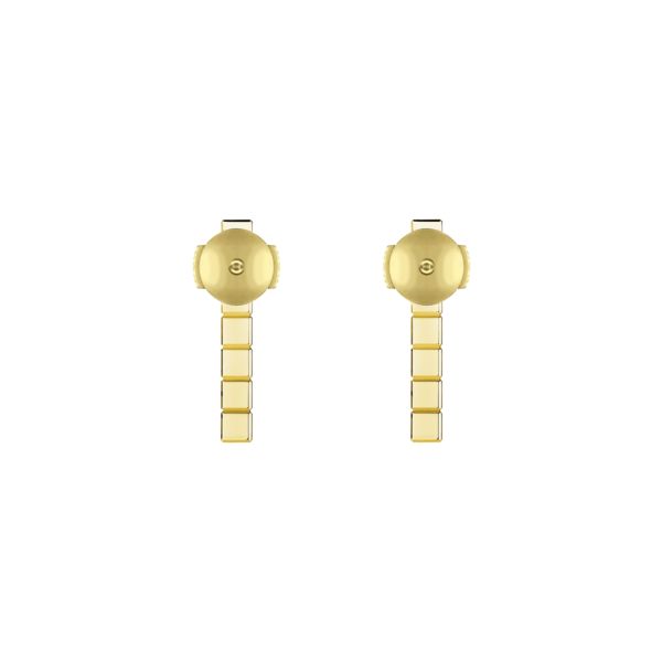 Ice Cube Pure Full-Set Yellow Gold Earrings 837702-0003