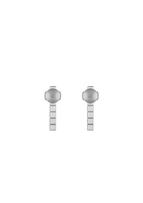 Ice Cube Pure Half-Set White Gold Earrings 837702-1002