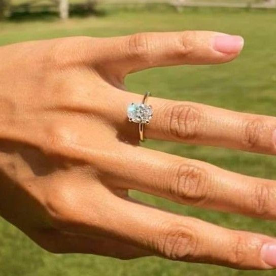 Oval Diamond Engagement Ring