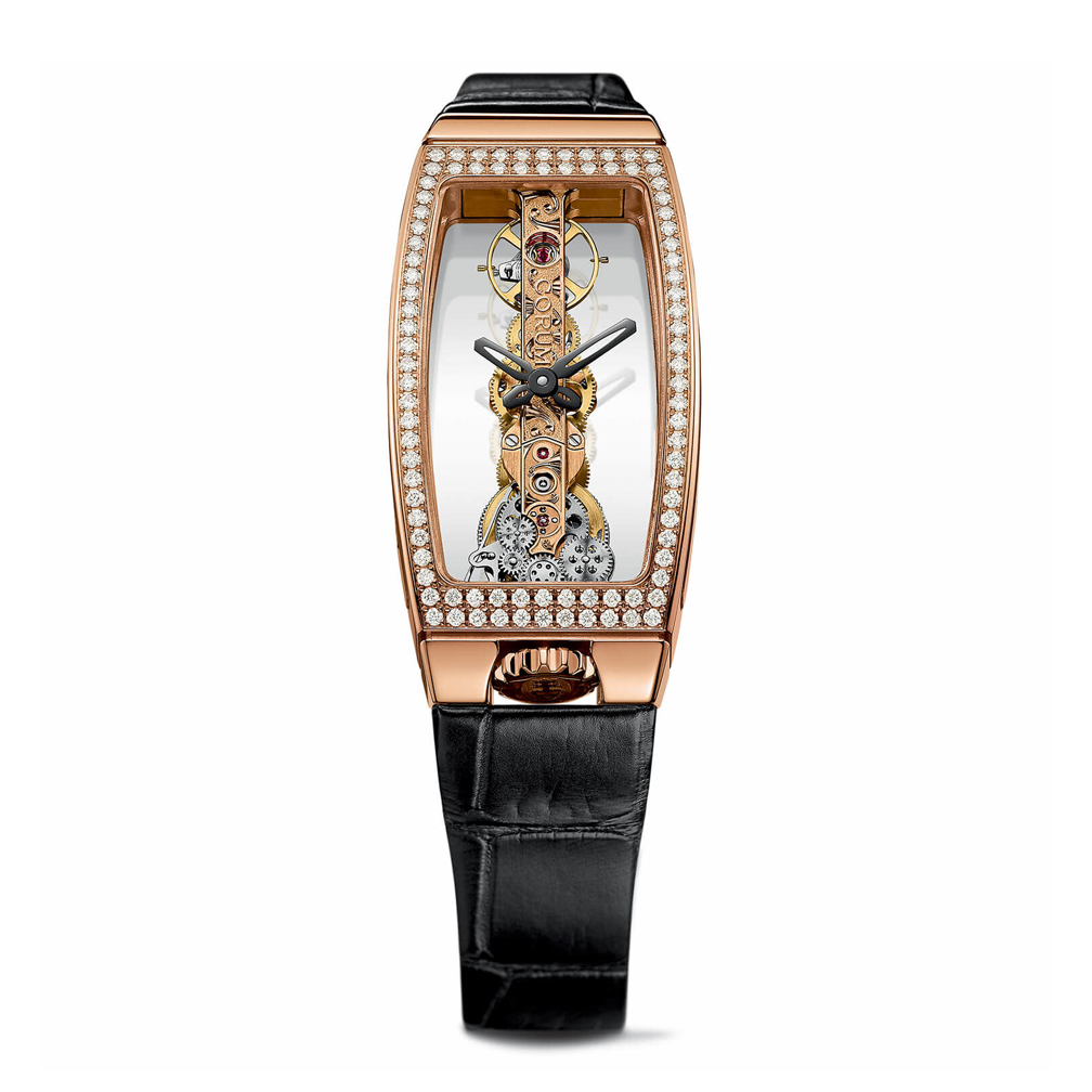 Corum Golden Bridge Miss Rose Gold Diamonds Watch B113/00824