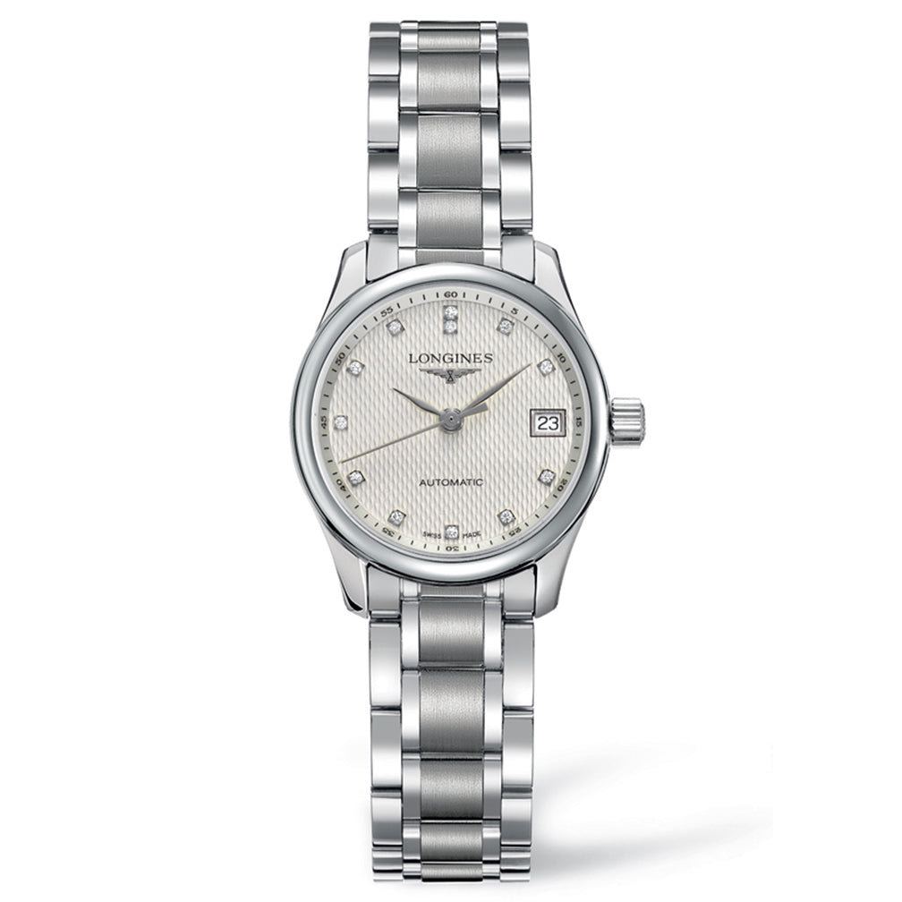 Longines Master Collection 25mm Stainless Steel with Diamonds L21284776