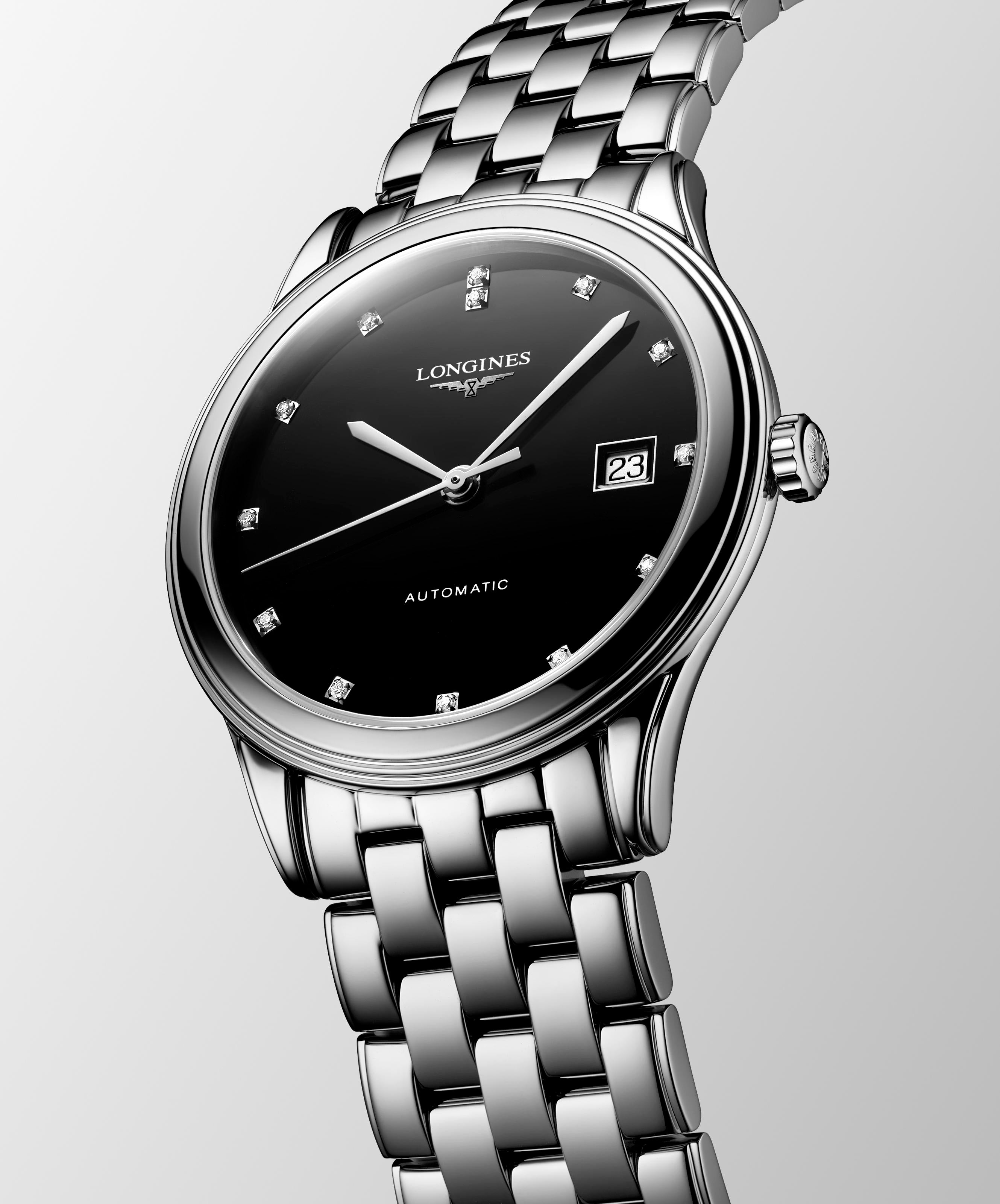 Longines Flagship 38mm Stainless Steel with Diamonds L49744576