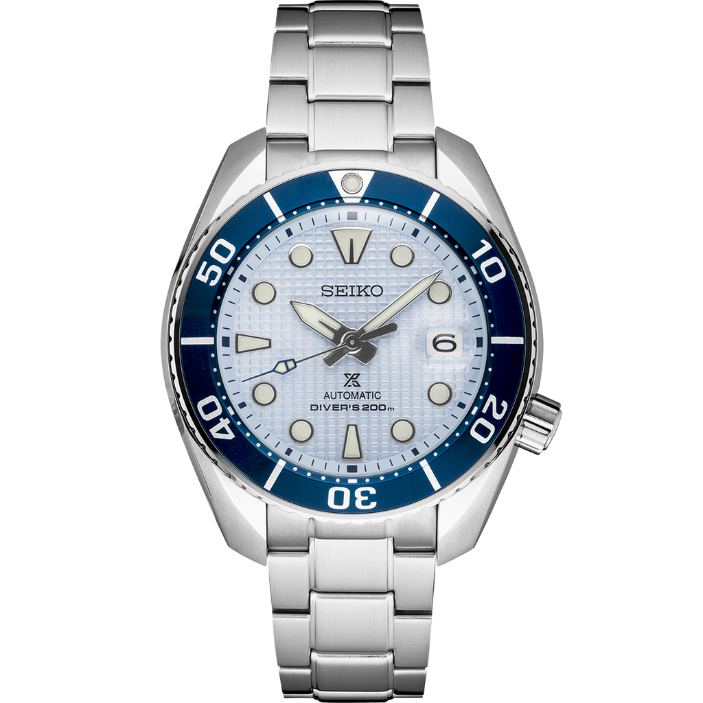 spids Forinden Fader fage Seiko Prospex Ice Diver SPB179 Ice Blue Dial USA Special Edition – Carat &  Co.