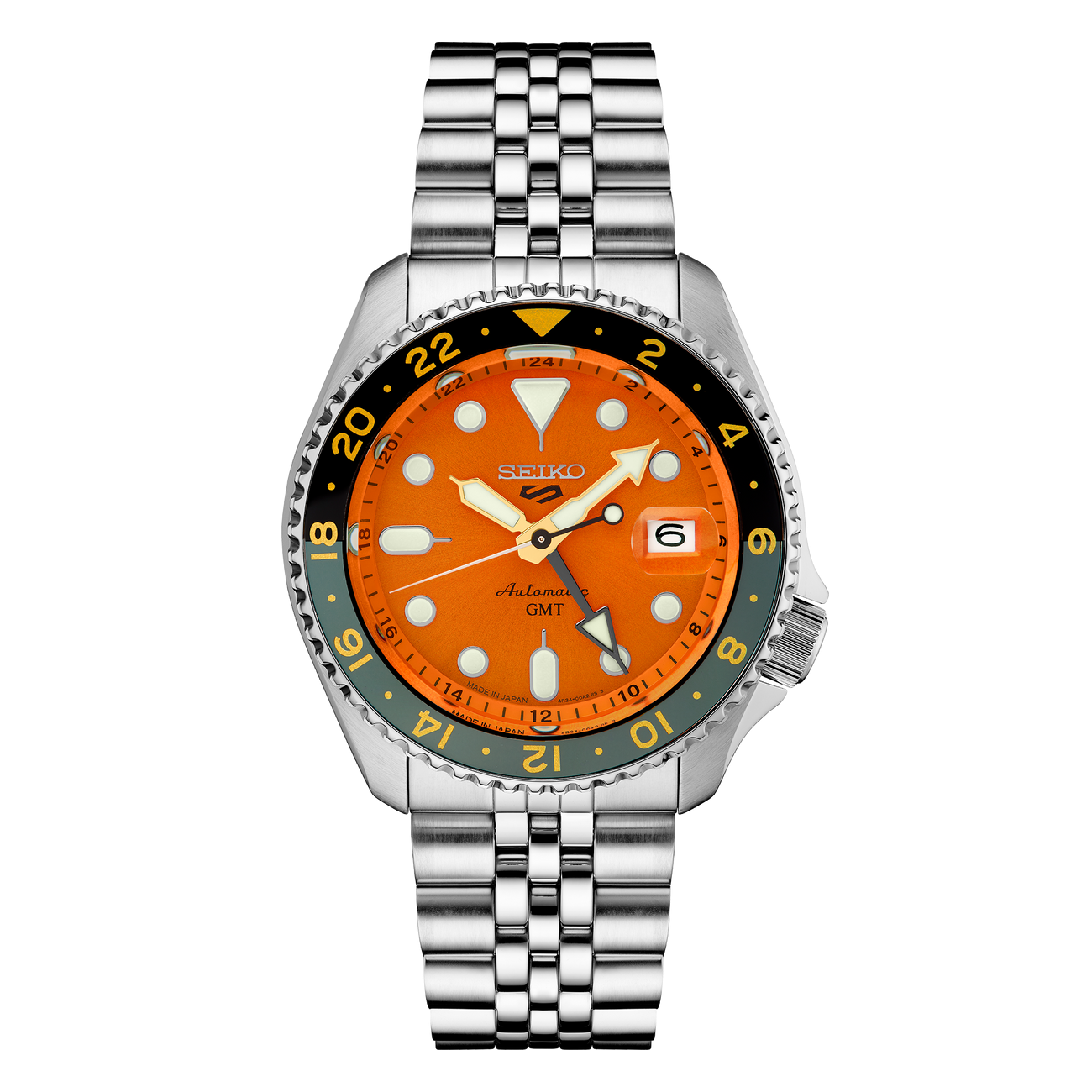 Seiko 5 SSK005 Automatic GMT Orange