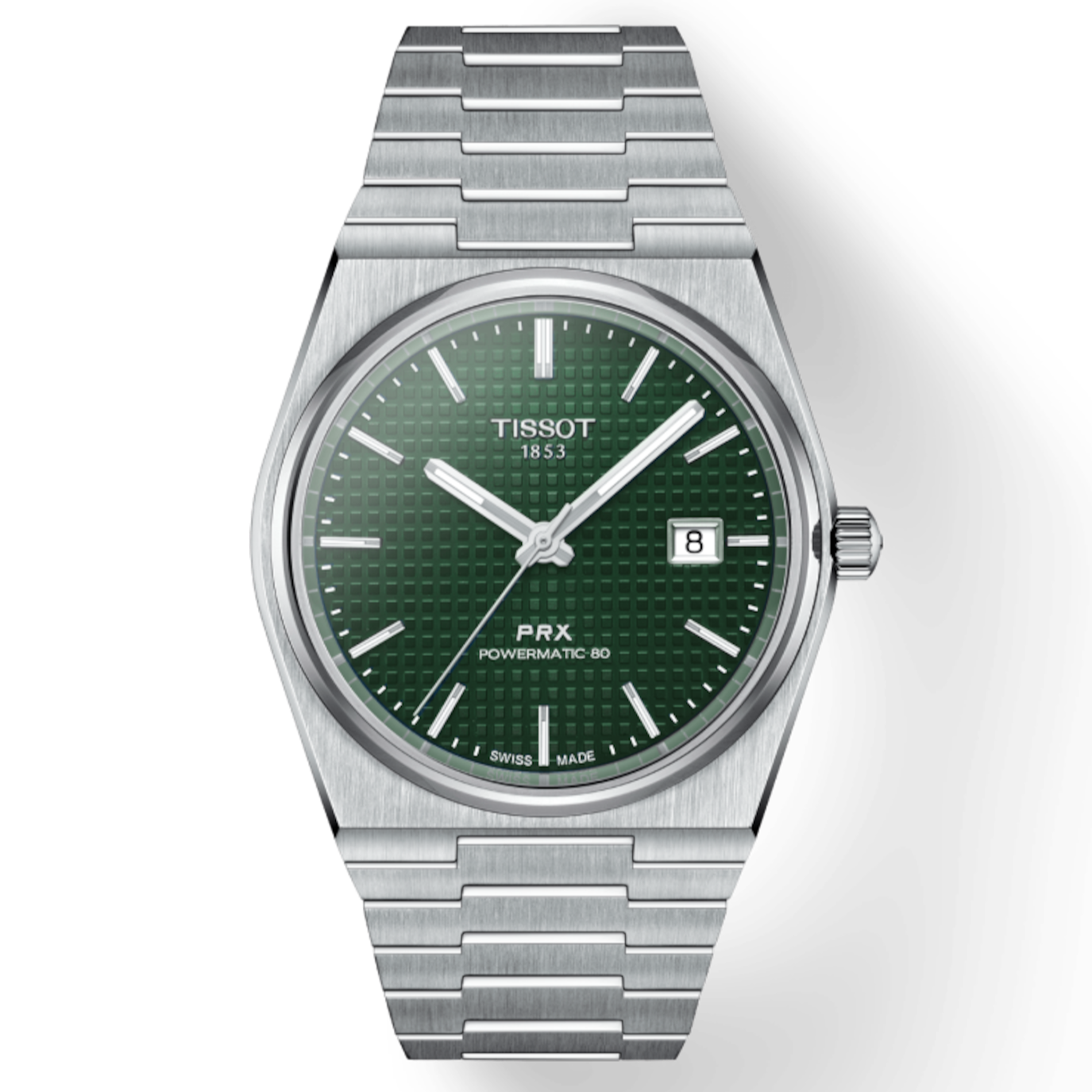 TISSOT PRX Powermatic 80 自動巻き 40mm グリーン Tissot PRX Powermatic 80 Green Dial Automatic 40mm Watch