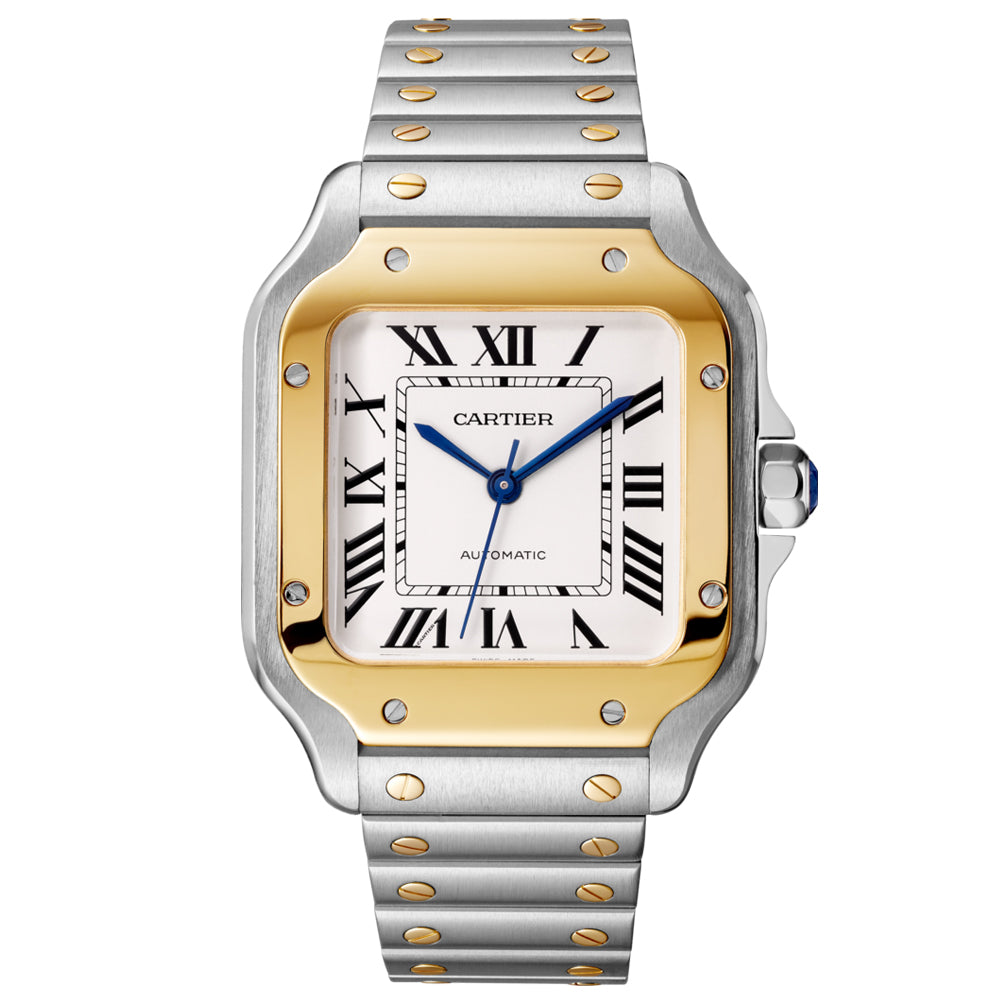 Santos de Cartier Medium Yellow Gold & Steel