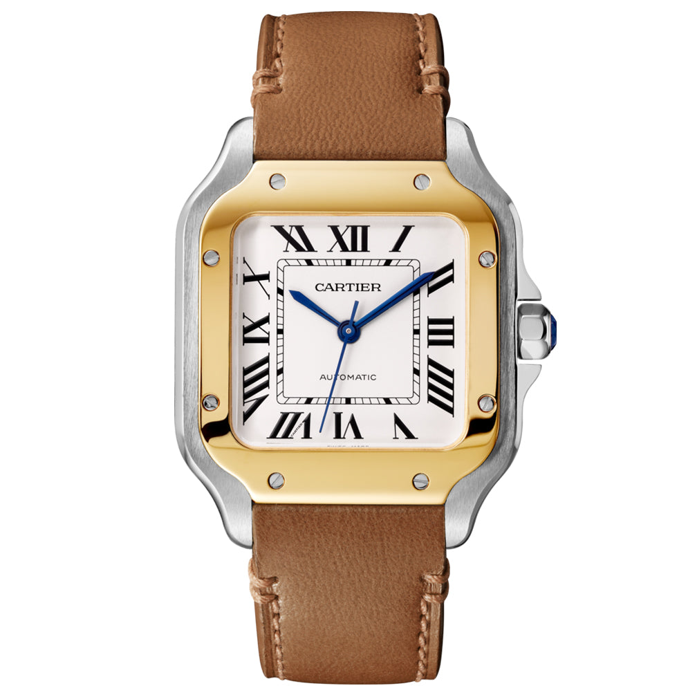 Santos de Cartier Medium Yellow Gold & Steel