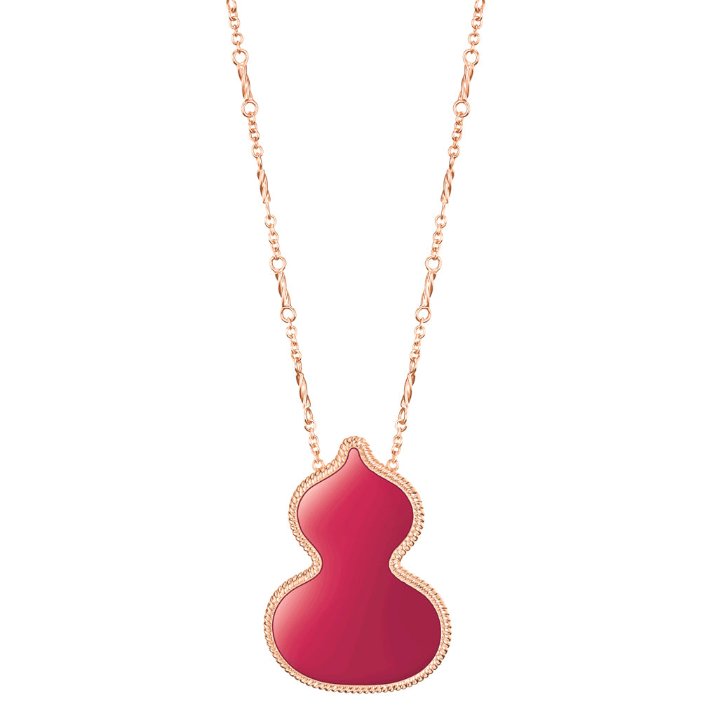 Wulu Necklace Red Agate