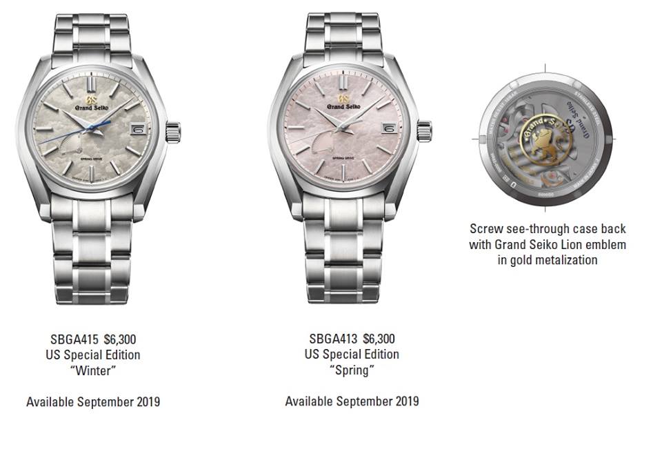 Grand Seiko Heritage Collection Taisetsu Winter Season USA Exclusive SBGA415